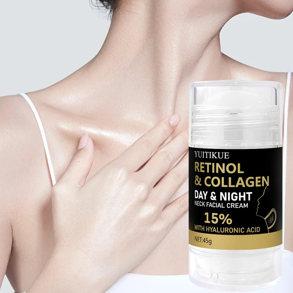 Retinol and Collagen Facial Neck Cream, Lifting Neck, Firming and Moisturizing Skin, Powerful Moisturizing Neck and Facial Skin, Oasis Select