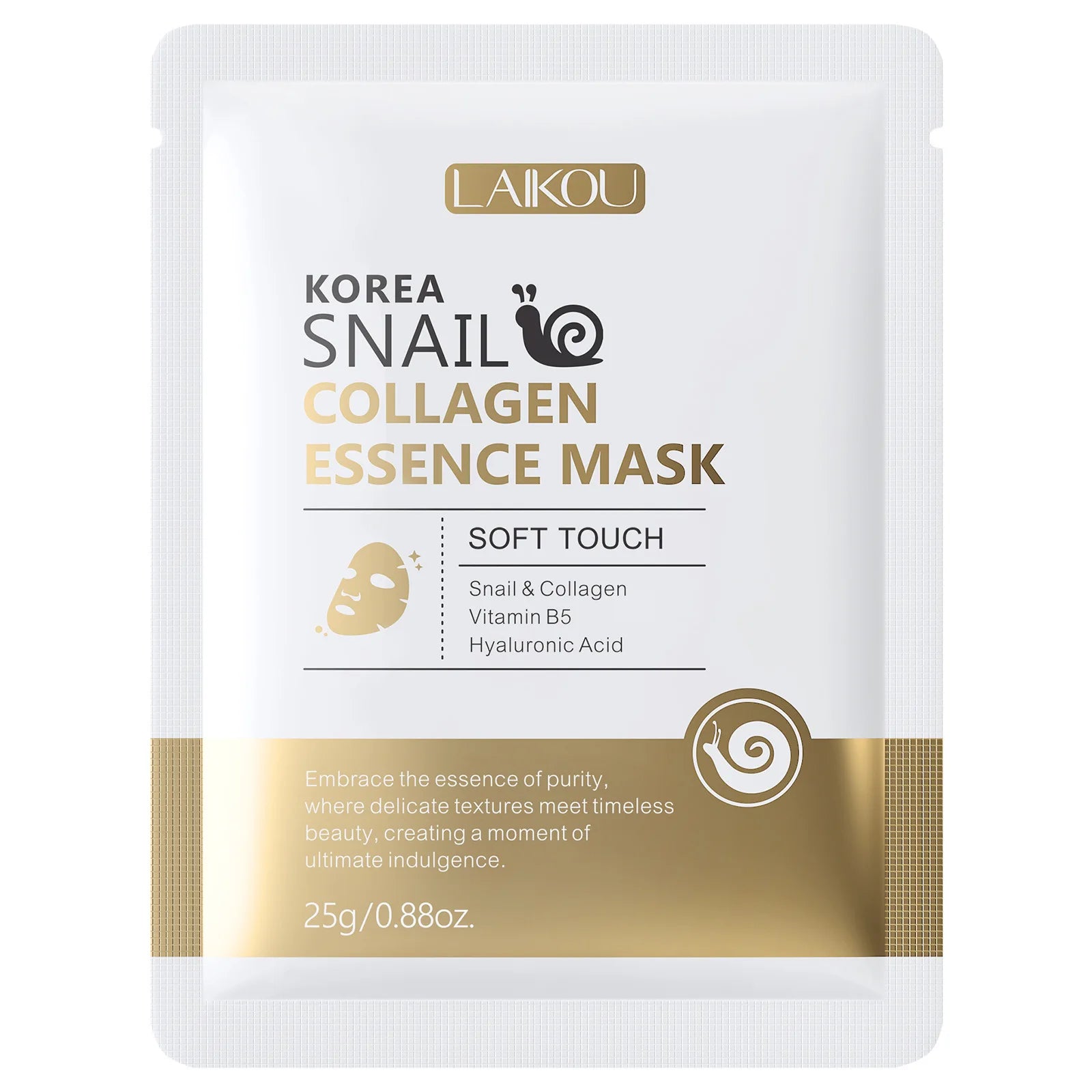 Snail Mucin & Protein Sheet Mask,Anti-Aging & Repair Face Mask,Hydrating Firming Essence Mask for Wrinkles and Pores,5/10/20 PCS Oasis Select 5pcs