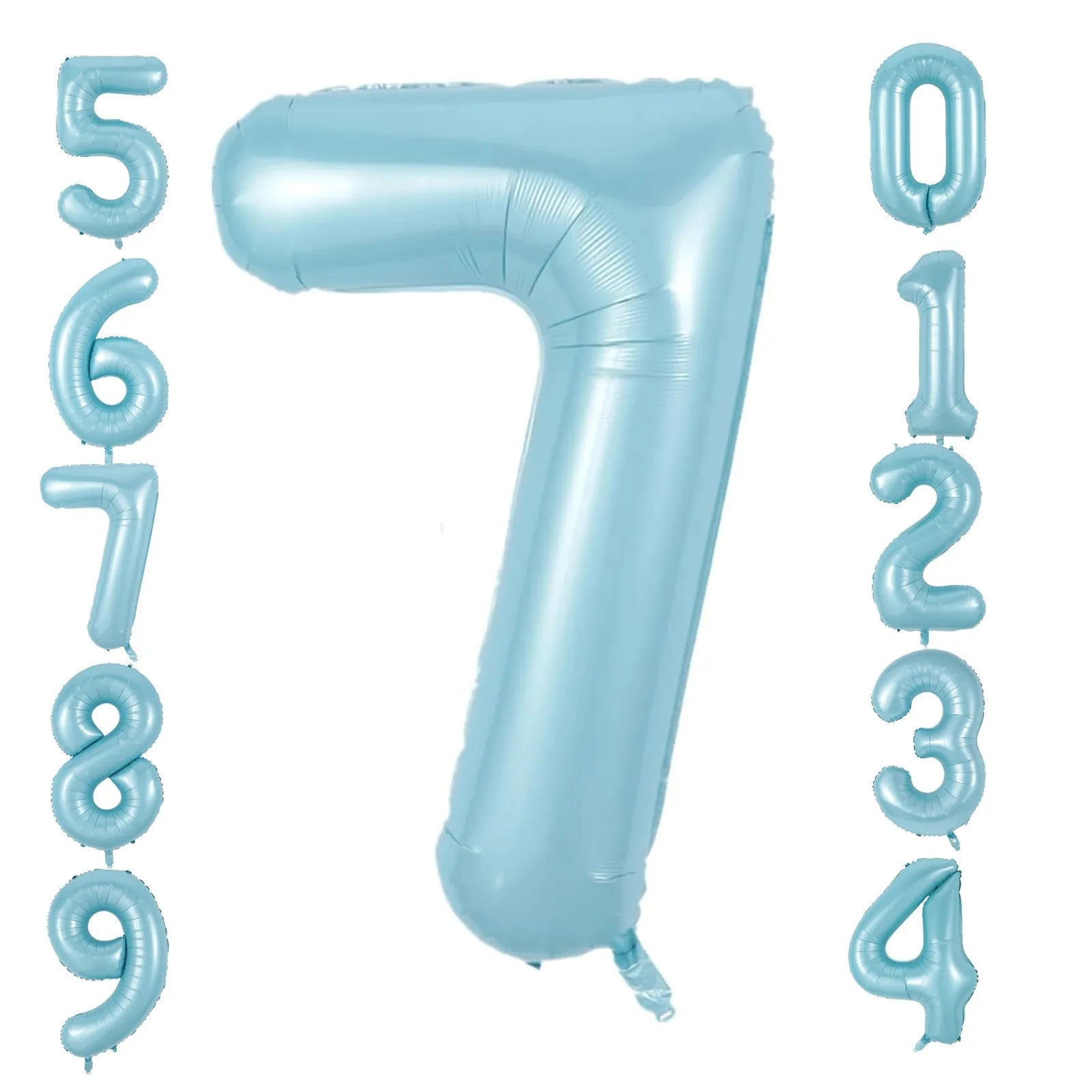 40inch Large Pearl Blue Number Balloons Jungle Safari Birthday Balloon Party Foil Balloon 0 1 2 3 4 5 6 7 8 9 globos Balls Oasis Select