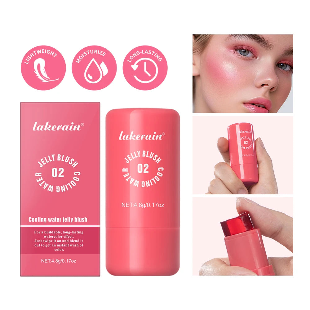 Water Jelly Blush Stick – 4 Shades, Matte & Luminous Finish