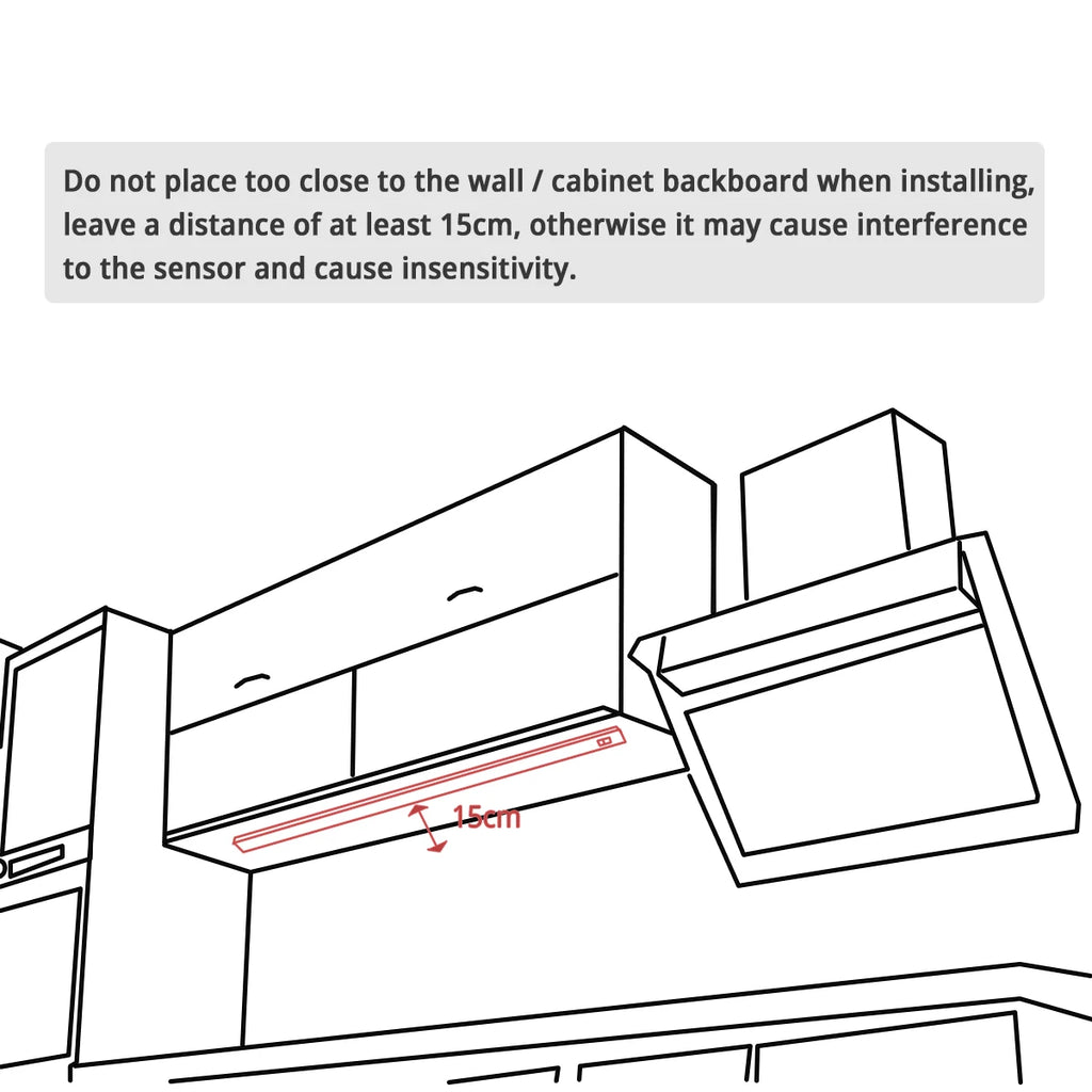 1pcs LED Closet Light with Non-Contact Motion Sensor,USB Lamp Hand Scan Distance 1-6cm,2pcs LED Bar Series Connection Lighting Oasis Select