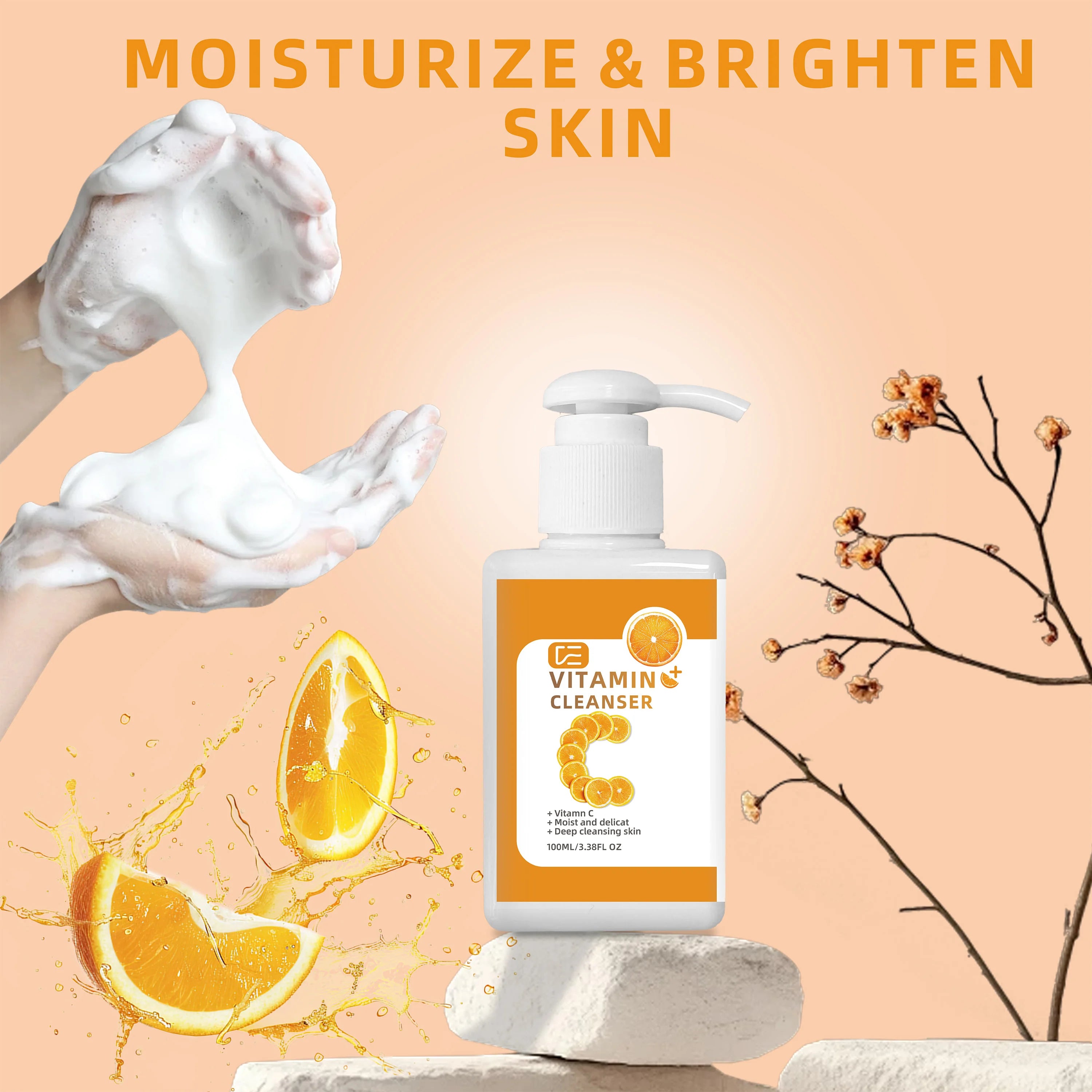 Vitamin C & Niacinamide Facial Cleanser – Brightening Face Wash