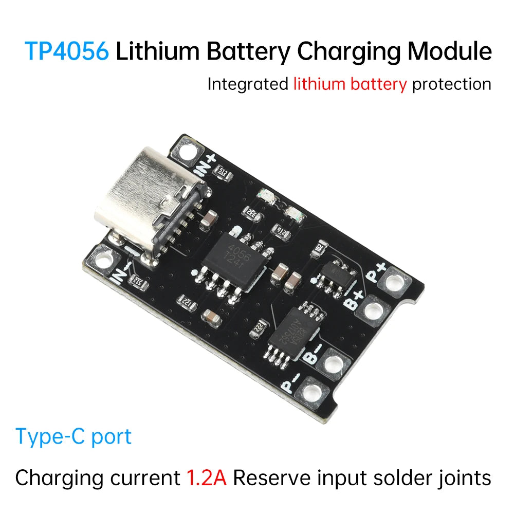 DC 4-8V 1.2A TP4056 Lithium Battery Charger Module Charging Board With Protection 18650 Charger Module Oasis Select