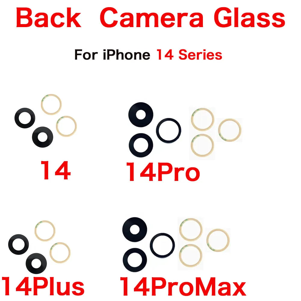 iPhone 11–14 Rear Camera Glass Lens Cover + 3M Sticker