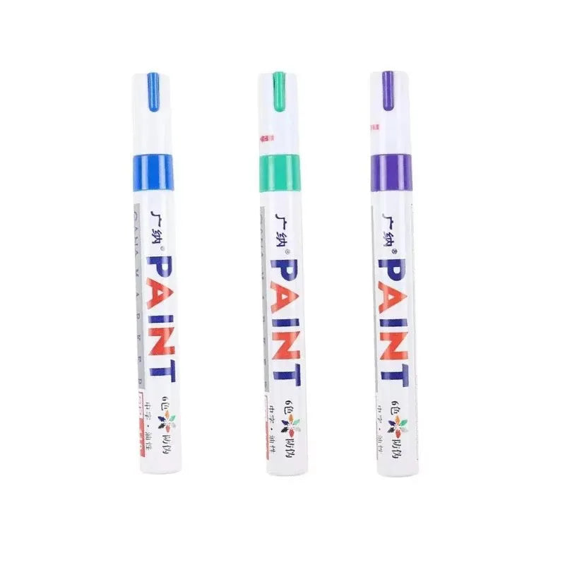 1 Car Paint Pen Waterproof Wheel Tire Oily Painting Mark Auto Rubber