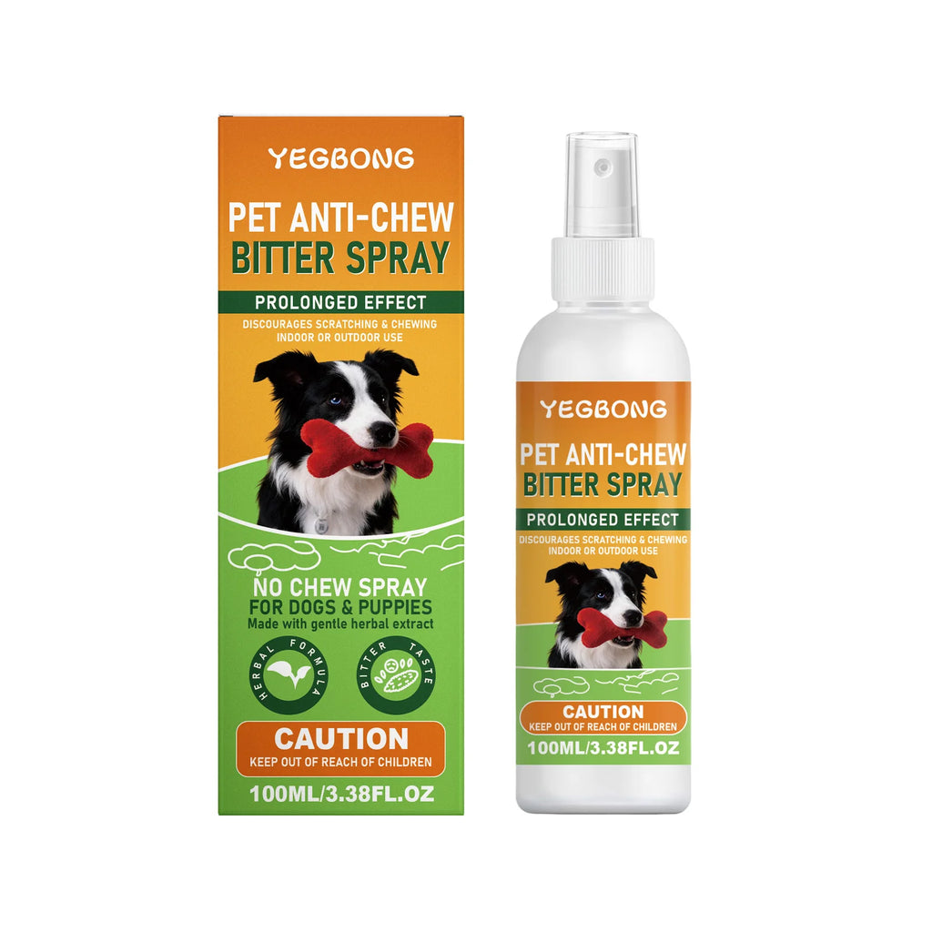 Pet Anti Chew Bitter Spray Pet Behavior Guidance and Repellent Effect Stops Dogs Chewing Licking Indoor Outdoor Training Spray Oasis Select 1Pcs
