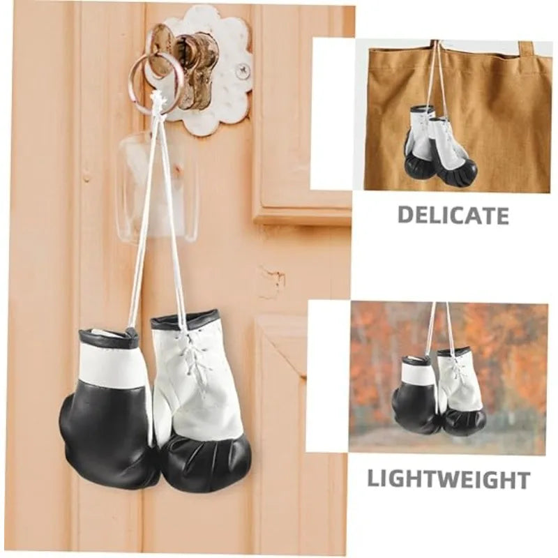 Miniature Boxing Gloves Punching Bag Backpack Hanging Pendant Collectible Souvenir for Party Decorations Oasis Select