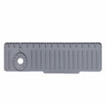 Silicone Sink Splash Pad Large Size Single Side Faucet Drip Mat Non-Slip Countertop Protector Water Catcher Mat for Kitchen Sink Oasis Select Grey-50x15x2cm