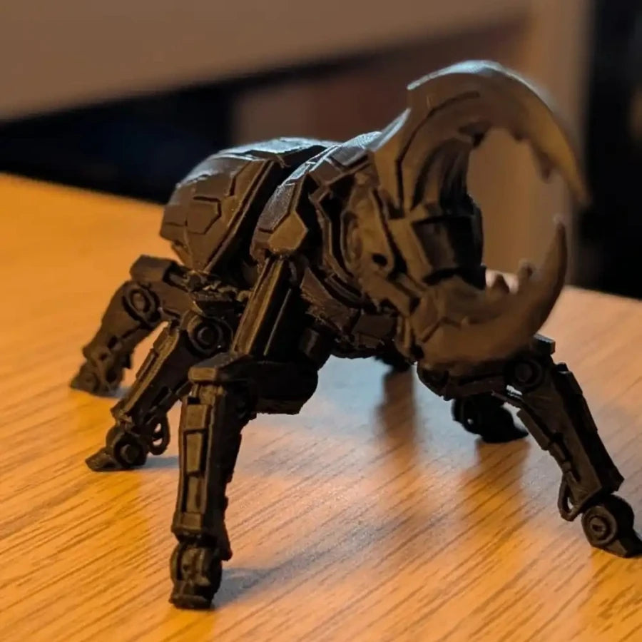 3D Printed Mechanical Hercules Beetle Model - Cyberpunk Style Robot Insect Figurine for Desk Decor & Collectible Gift Oasis Select