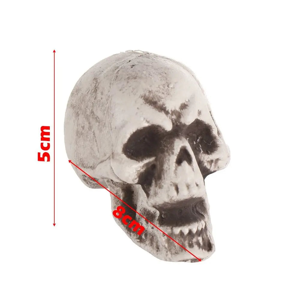 1PC All Size Party Decoration Home Decor Halloween Props Human Skeleton Skull Head Hanging Decor Oasis Select 4x5x8cm