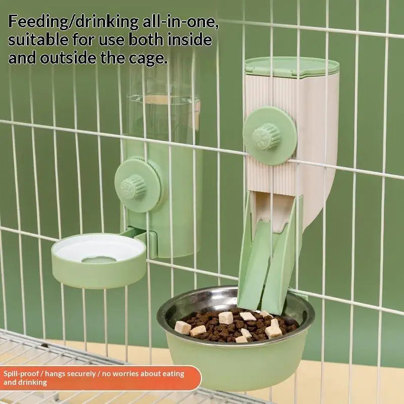 New Pet Chinchilla Hanging Feeding Waterer Easy Install Pigeon Rabbit Small Animal Automatic Feeding Water Bowl Pet Products Oasis Select