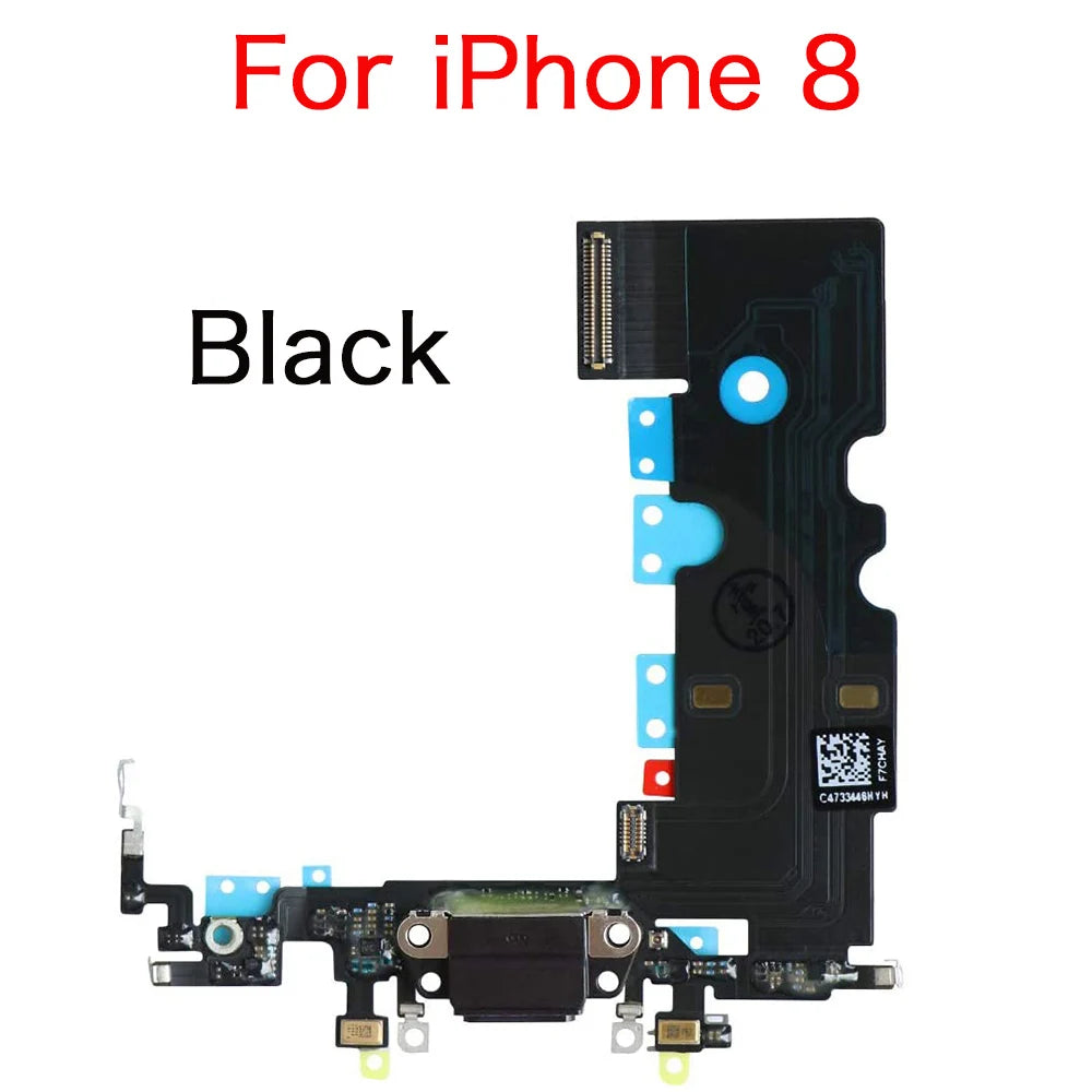 iPhone 7 8 X XR XS Max Charging Port Dock Flex Cable + Mic