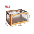 Large Capacity Storage Box with Lid Toys Books Food Sundries Organizer Foldable Car Storage Bin Closet Clothes Container Outdoor Oasis Select Yellow 84L