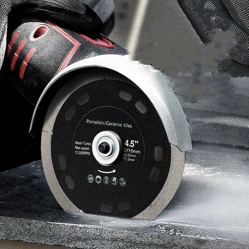 JUSTINLAU 105/115/125mm Diamond Blade CONTINUOUS RIM for Thin Cutting Wet Cutting Porcelain Ceramic Tiles Saw Blade Cutting Disc Oasis Select