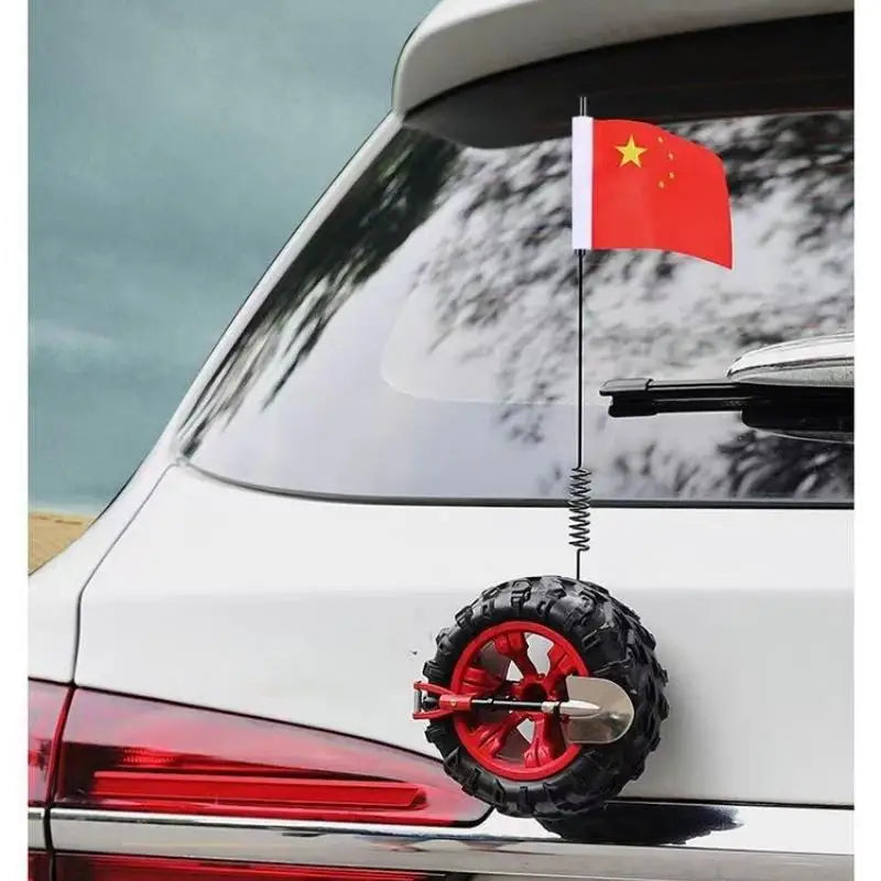 1 Set High Visibility Mini Tire Tire Rear Ornament Rubber Mini Spare Tire Kit Simple Installation For Long Distance Travel Oasis Select
