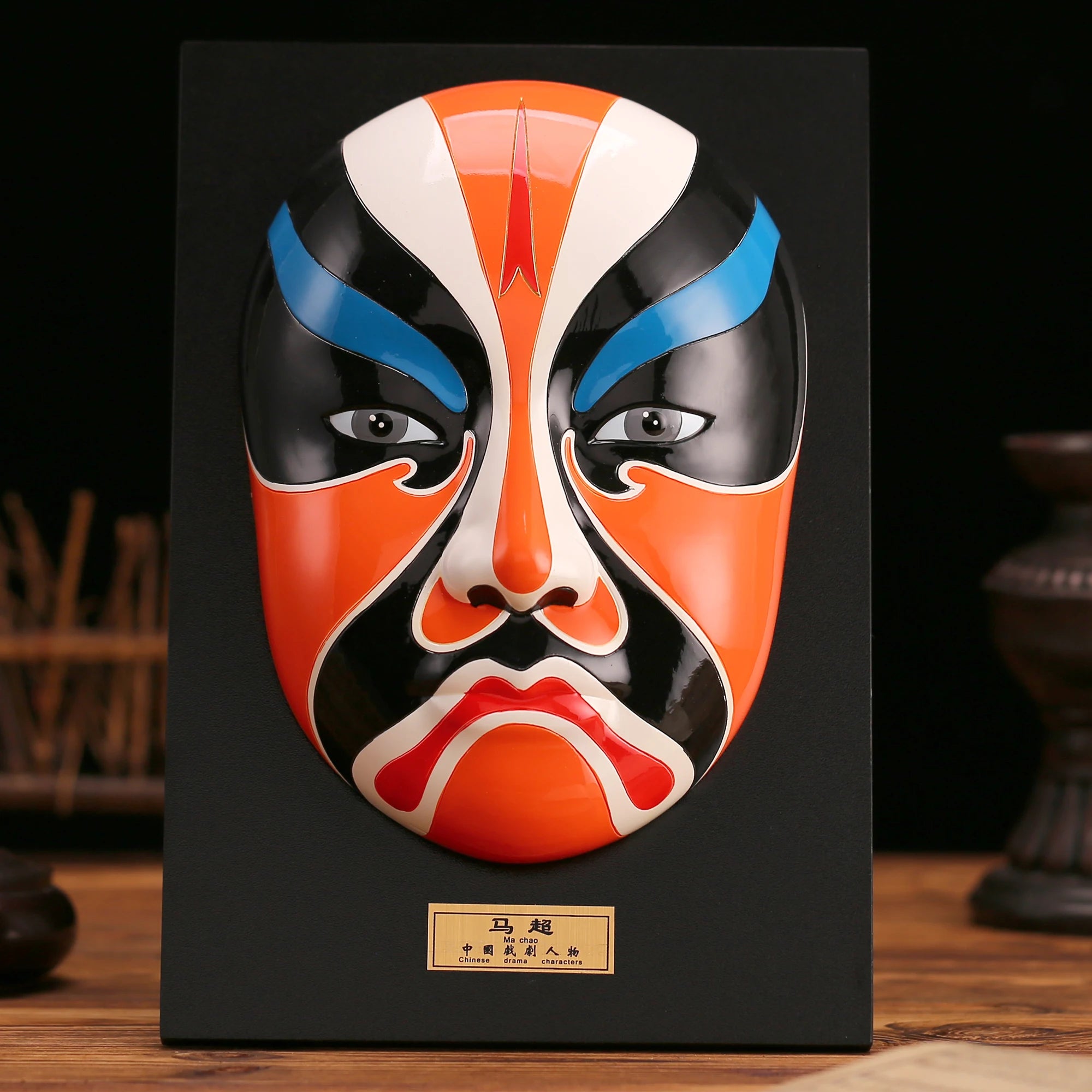 Large Peking Opera facial mask five road God of wealth hanging wall decoration Oasis Select 10