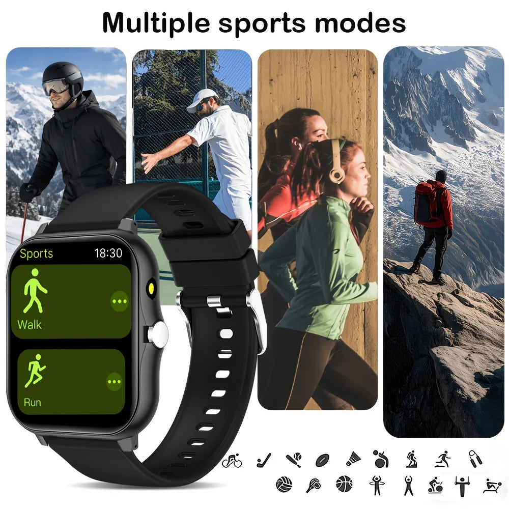 ERUN Full-Touch Smart Sports Watch – Calls, SMS & Activity Track