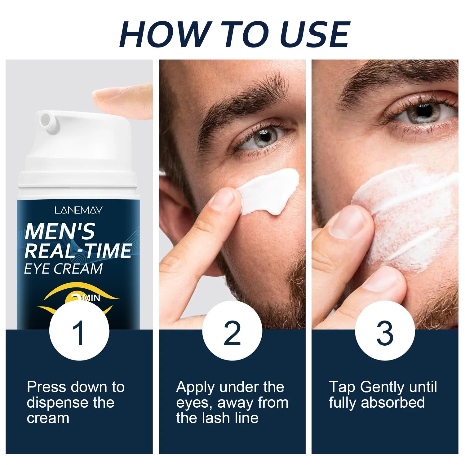 Lanemay Men's Eye Cream – Firming & Moisturizing 50g