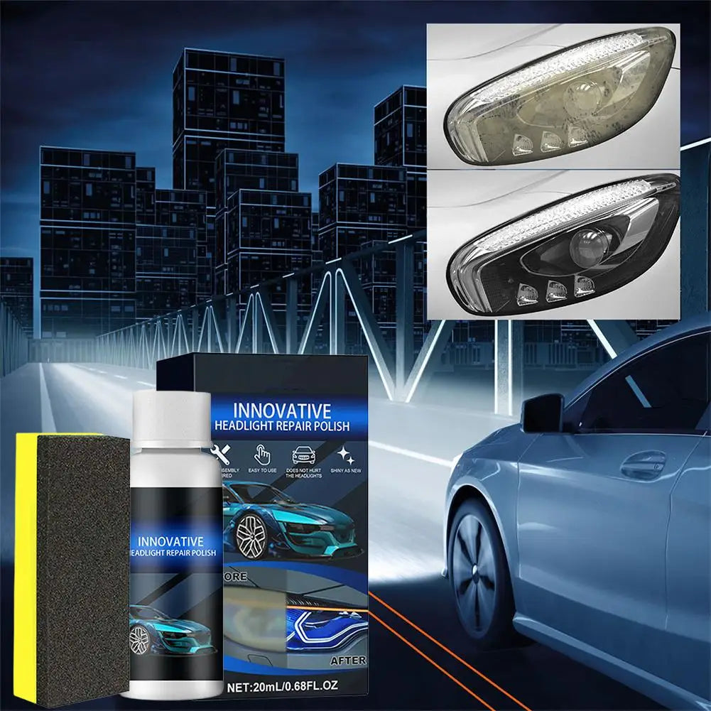 Car Headlight Polish & Restoration Kit – Remove Oxidation