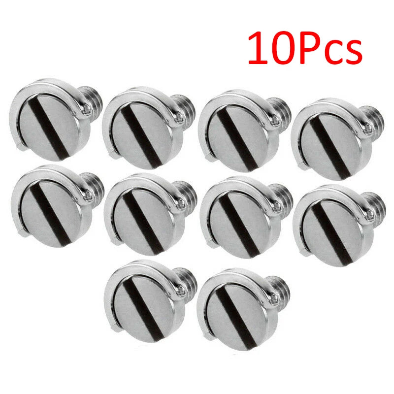 1/4" D-Ring Screws For DSLR Camera Tripod Monopod Quick Release Plate Folding D-Ring Adapter Bolt Camera Cage Rig Fixing Screws Oasis Select