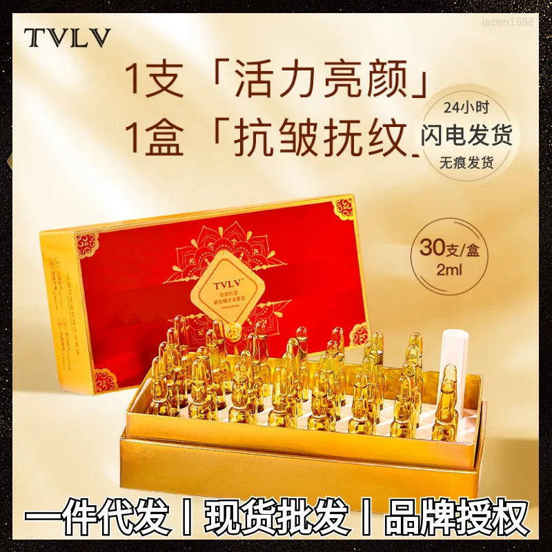 30 Pieces Face Essence Set Moisturizing and Firming Night Staying Ampoule Essence Set Brighten Skin Tone Anti aging serum set Oasis Select