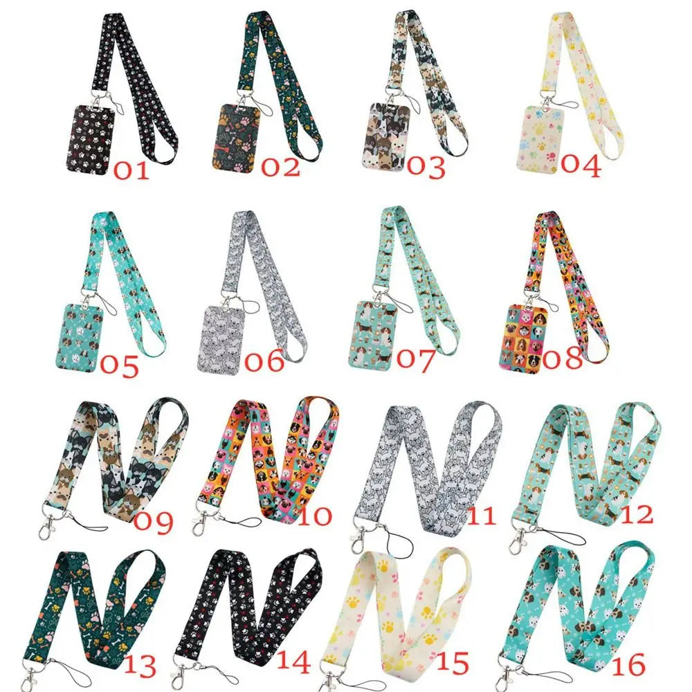 School Supply Cute Card Holder Hang Rope Keyrings Key Holder Animals Lanyards Neck Strap Lanyards Badge Holder ID Card Holder Oasis Select