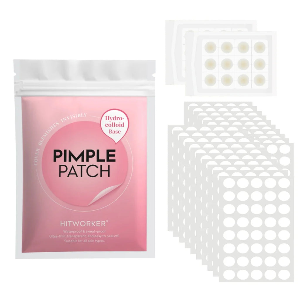 412 /824pieces of HITWORKER tea tree oil acne patch - round transparent design, makeup concealer patch, acne emergency, invisibl Oasis Select 824PCS