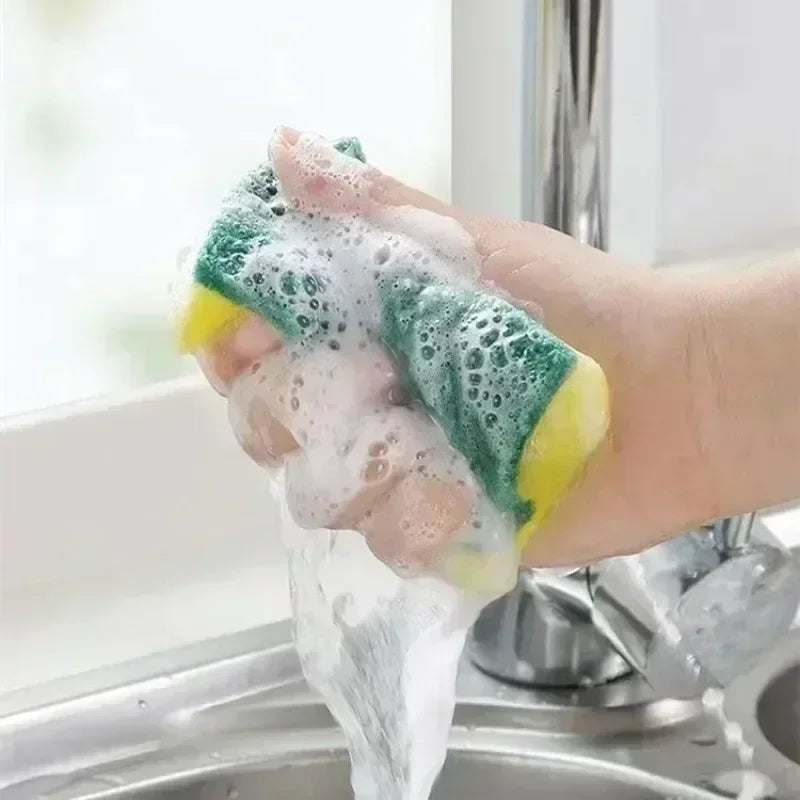 1-60PCS Kitchen Sponges Dual-Sided Scrub Pads Super Absorbent Dish Towel Scratch Resistant Scrubbing Sponge Highly Absorbent Oasis Select