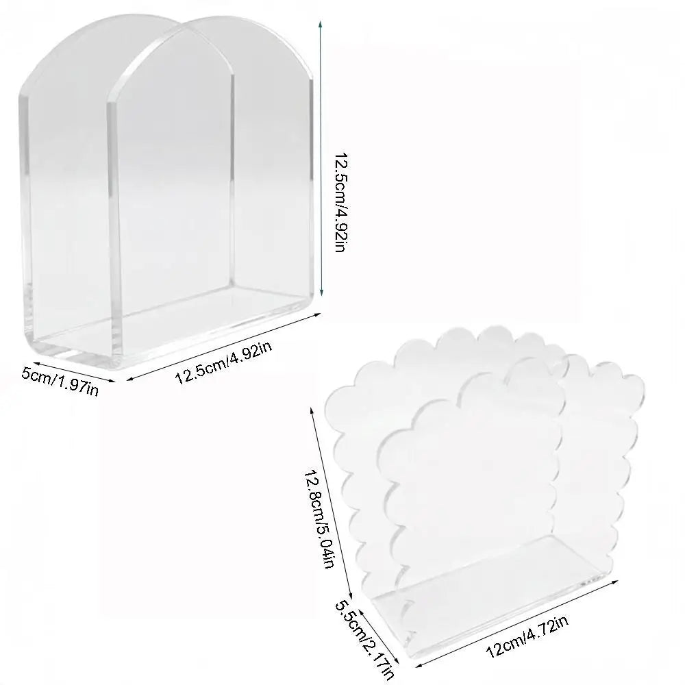 Transparent Acrylic Napkin Holder Vertical Holder Napkin Storage Napkin Organizer Freestanding U Shaped Tissue Box Dispenser Oasis Select