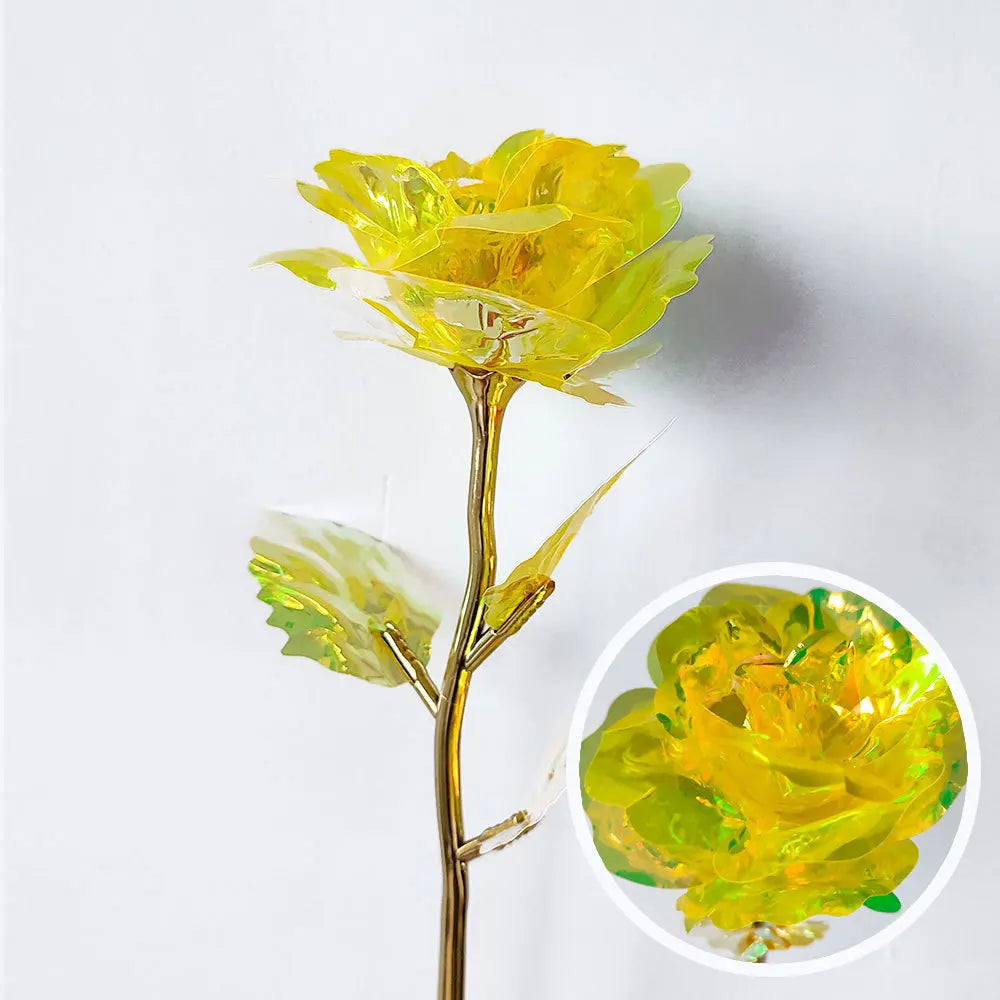 24K Gold Foil Rose – Eternal Artificial Flower Gift