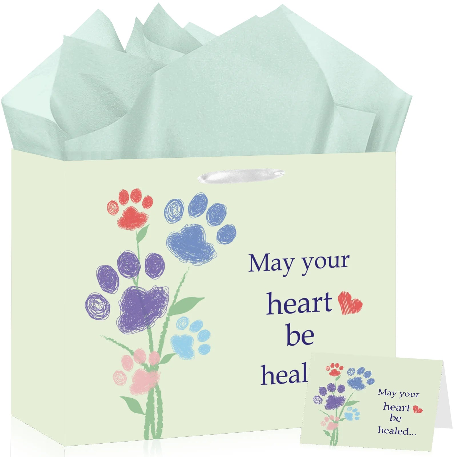 Grieving Pet Owner Gift Bags Sturdy Dog Memorial Gift Bag Pet Loss Sympathy Gift Set High-Quality For Pet Memorial Service Oasis Select