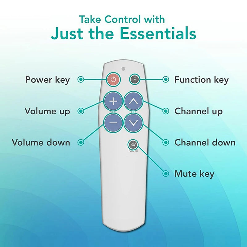 7-Button Universal IR Learning Remote Control | TV DVD STB
