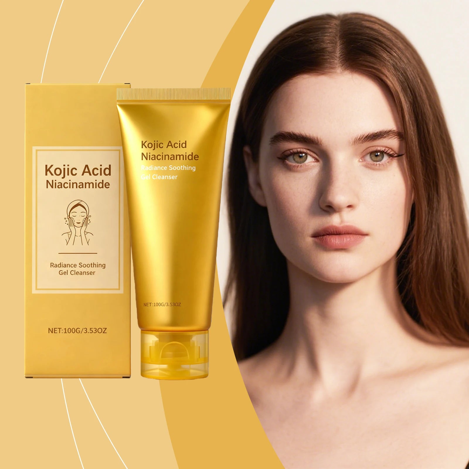 Allantoin Exfoliating Facial Cleanser Clean Facial Dirt Oil Control Unclog Pores Brighten Skin Refreshing Cleansing Facial Gel Oasis Select