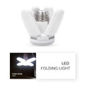 E27 28W Foldable Fan LED Bulb 360° 6500K Garage & Home Light
