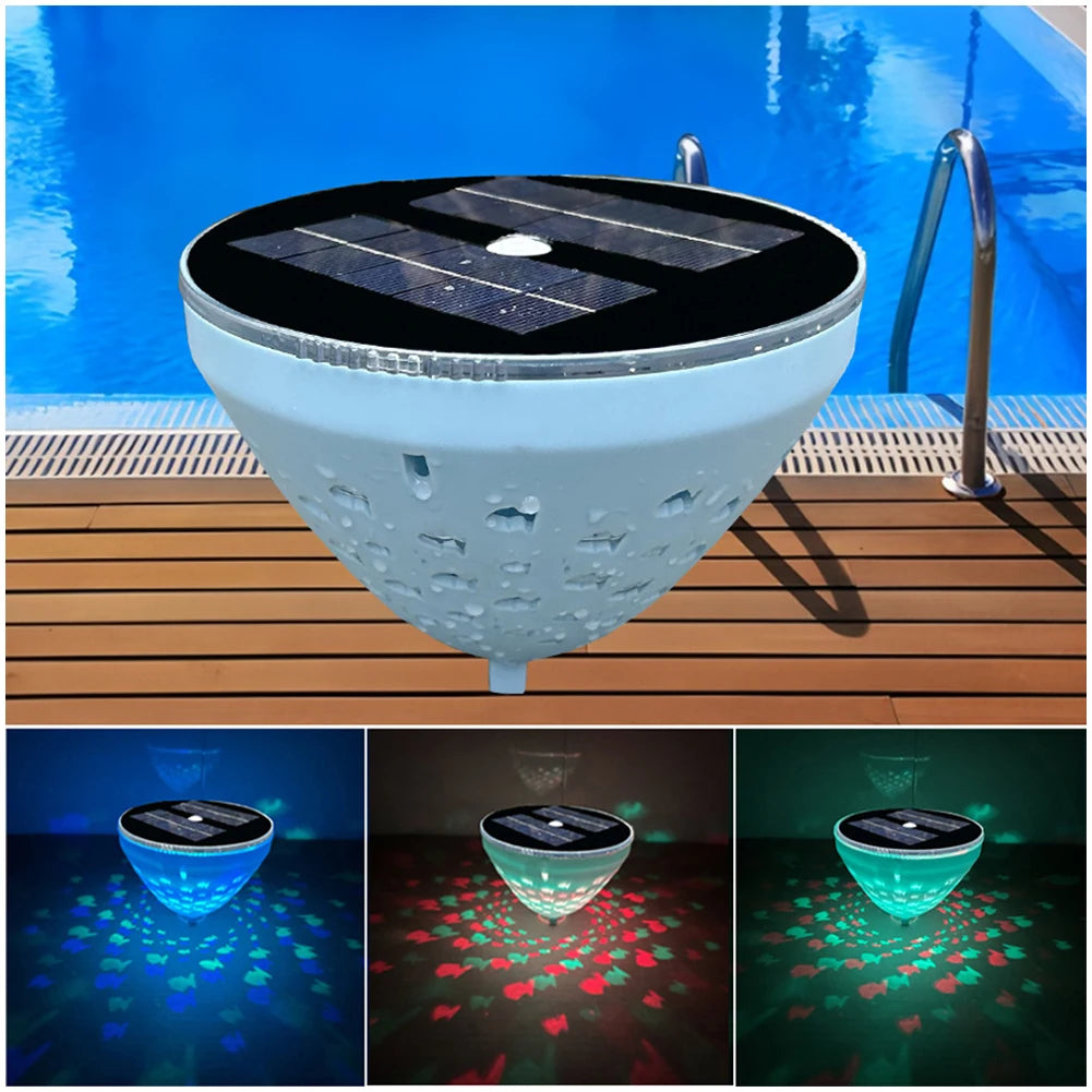 Solar Floating Pool Light – RGB 5-Mode LED Pond Lamp