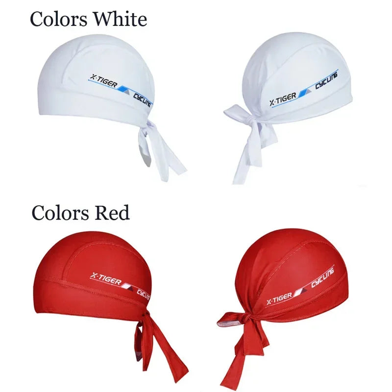 X-Tiger Cycling Cap 100% Polyester Breathable Cycling Headwear Summer Bicycle Ciclismo Bandana MTB Bike Cap Headband Oasis Select