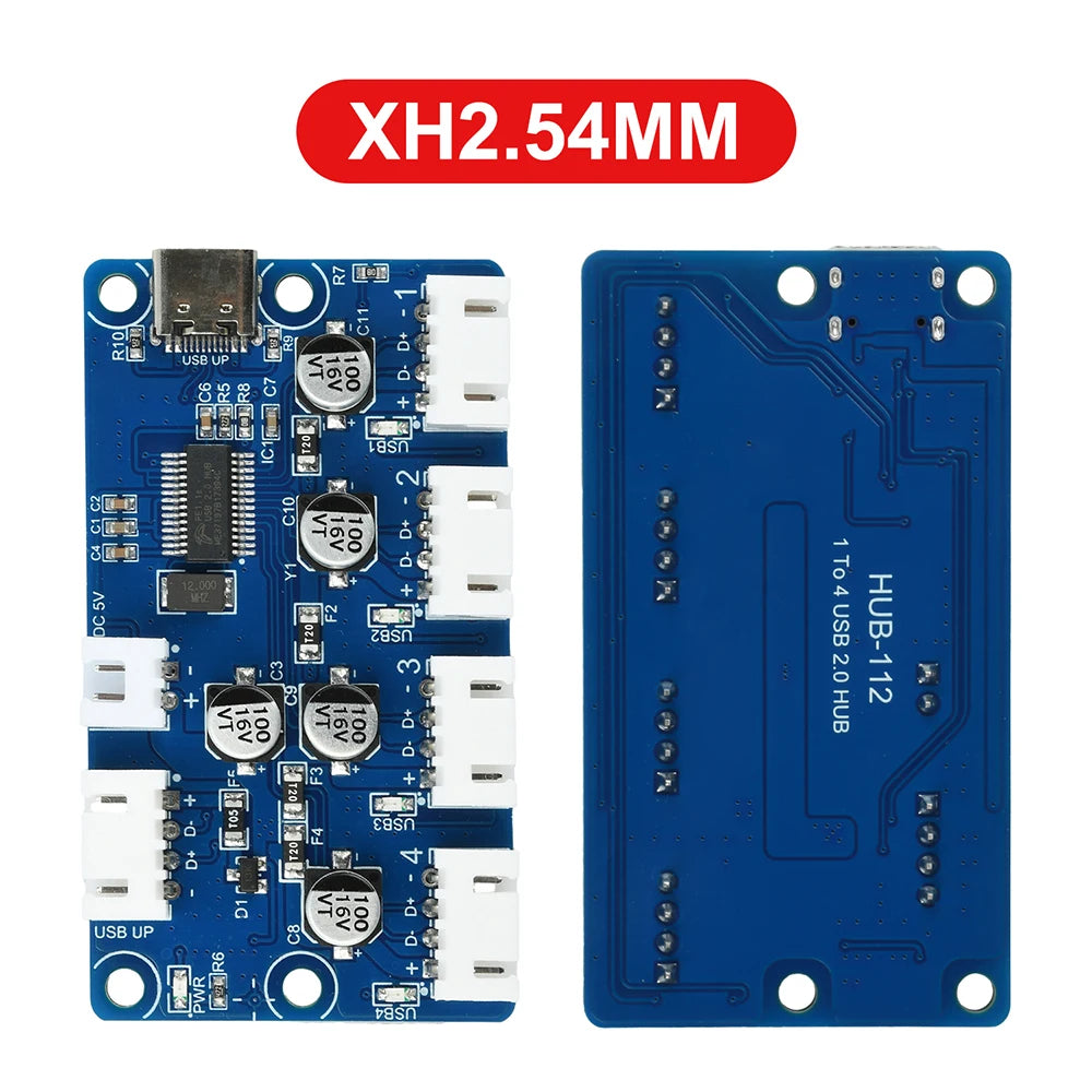 1 to 4 Port HUB Module USB 2.0 Free Drive USB Splitter Electronic Development Expansion Board XH2.54 PH2.0 DC 5V Oasis Select XH2.54MM