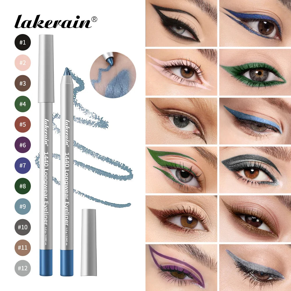 Eyeshadow Palette Eyeliner Set Rich High-intensity Colors Waterproof Sweatproof Long Lasting Color Natural Effect Eye Makeup Kit Oasis Select