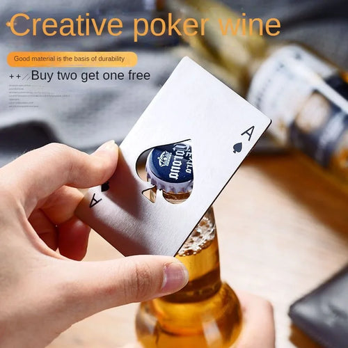 20PCS Playing Card Bottle Opener Beer bottle opener Automatic bottle opener Hotel Bars Wine Opener Kitchen Bar Can Opener Oasis Select
