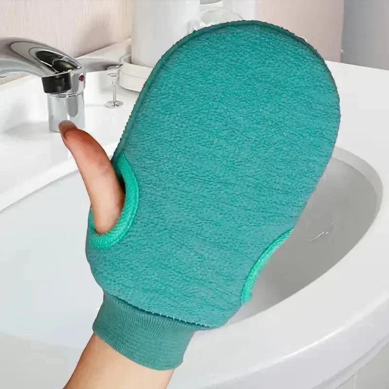 Exfoliating Bath Shower Gloves Dead Skin Removal Spa Massage Body Scrub Towel for Healthy Skin Oasis Select Green