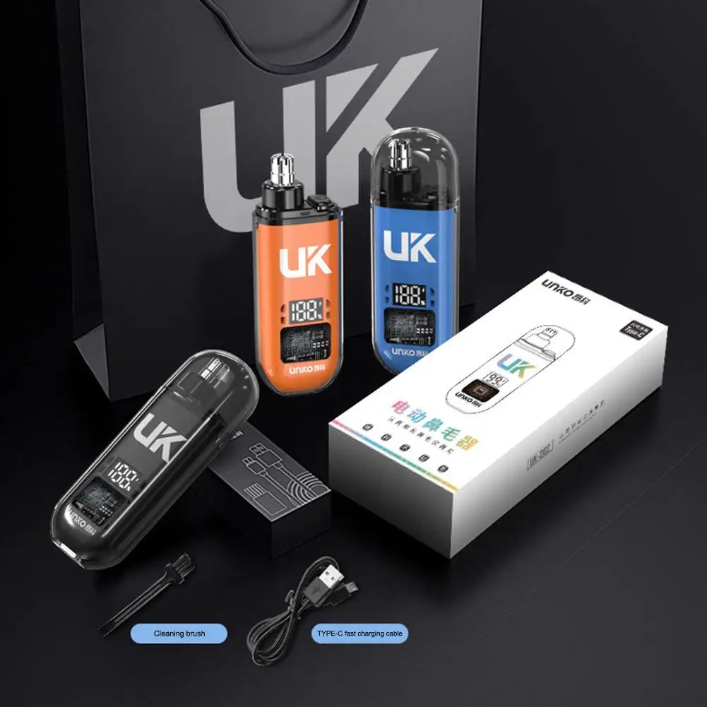 Digital Electric Nose Hair Trimmer Painless Shaving Mens Eyebrow Nose Trimmer USB Rechargeable Ear & Nose Hair Trimmer Machine Oasis Select
