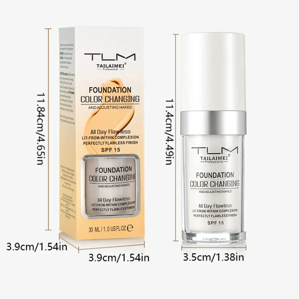 30ml Foundation Magic Color Changing Foundation Liquid Soft Matte Long Lasting Hydrating Makeup Base Maquiagem Korea Makeup Oasis Select