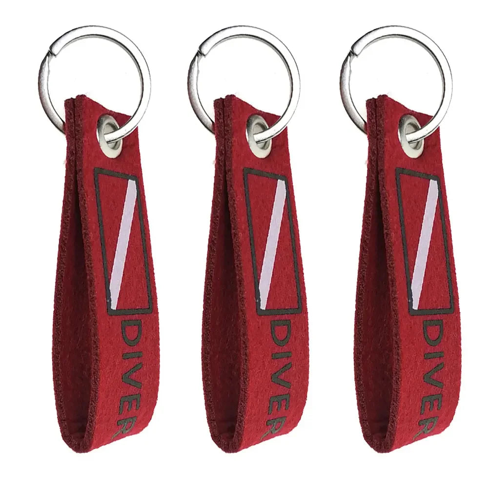 Diver Bag Luggage Tag With Key Ring Key Fobs Travel Scuba Diving backpack Bag Flag Keyring key chain Oasis Select 3 piece Type 2