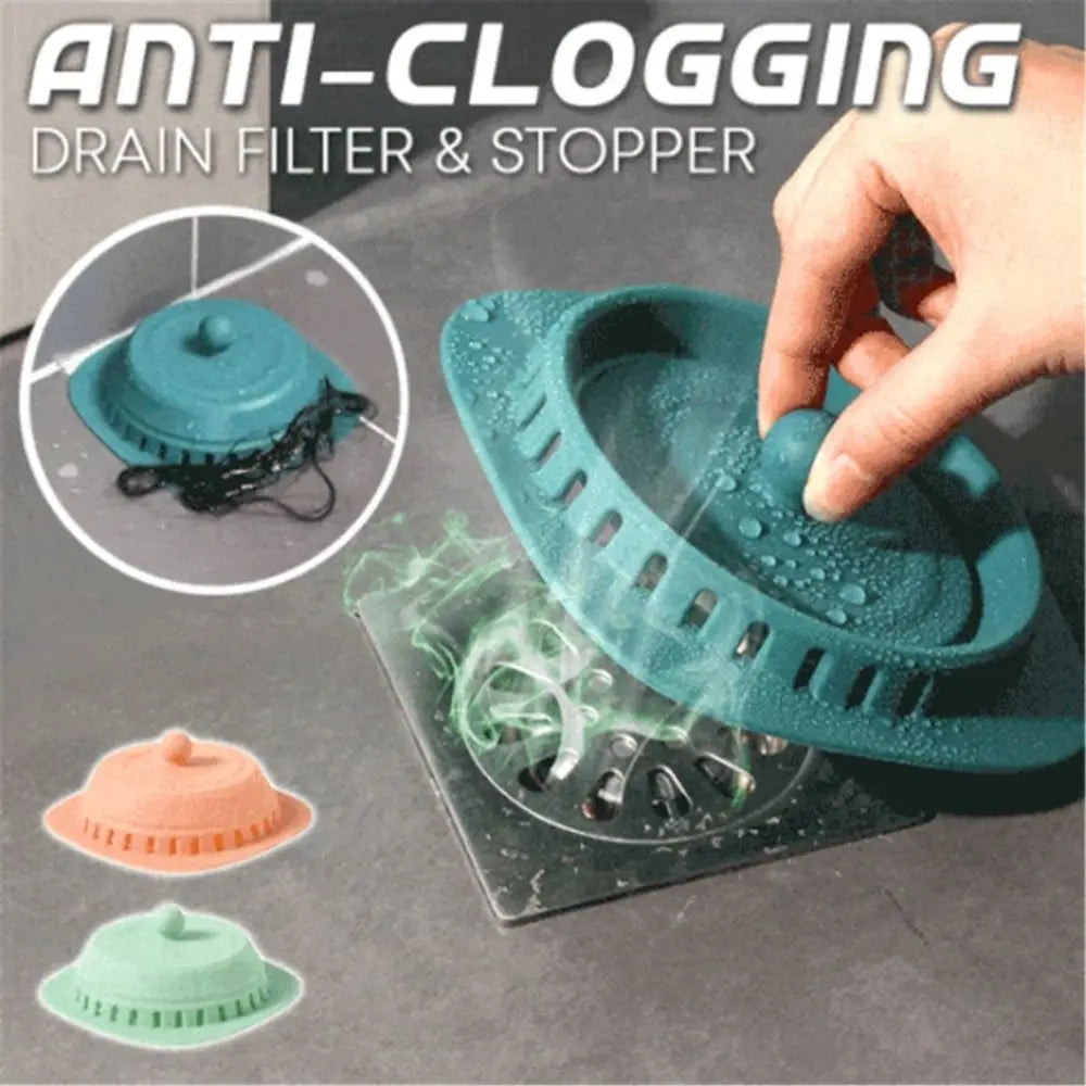 New Anti-clog Sewer Floor Drain Anti-odor Insect-proof Deodorant Cover Sink Strainer Silicone Sealing Plug Oasis Select