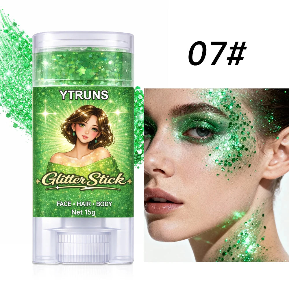 YTRUNS Star Glitter Gel Stick – Face & Body Shimmer 15g