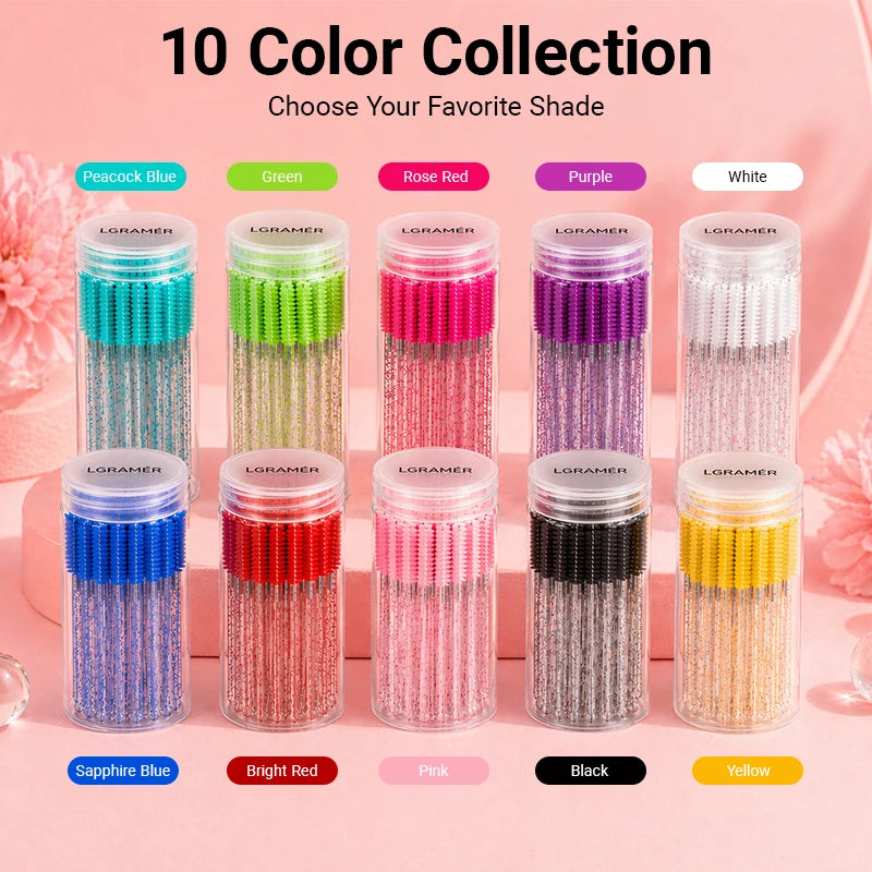 Disposable Mascara Wands & Eyelash Brushes – 50/100 Pcs