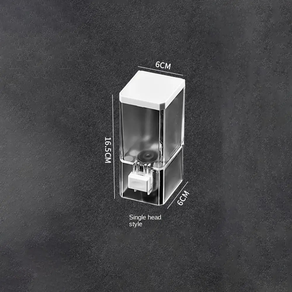 New ABS Plastic Soap Dispenser No Drilling Transparent Shampoo Gel Dispenser Liquid Soap Container Home Oasis Select