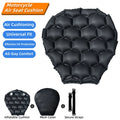 Motorcycle Gel Seat Cushion Motorcycle Seat Cushion 3D Honeycomb Anti-slip Moto Pressure Relief Ride Seat Pad Moto Accessories Oasis Select black