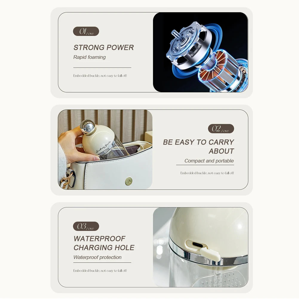 Electric Foam Maker – Facial Cleanser & Shower Gel Foamer