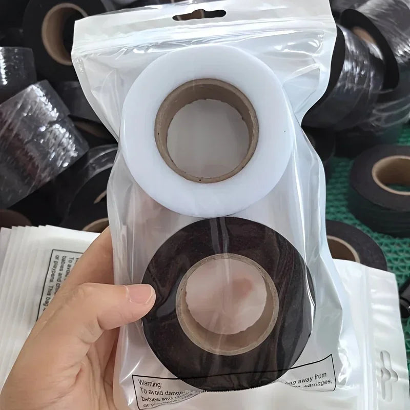 2roll Black White Double-sided Interlining Adhesive Fabric Clothes Iron On Hem Tape Interlining Web DIY Sewing Patchwork Acces Oasis Select 2cm